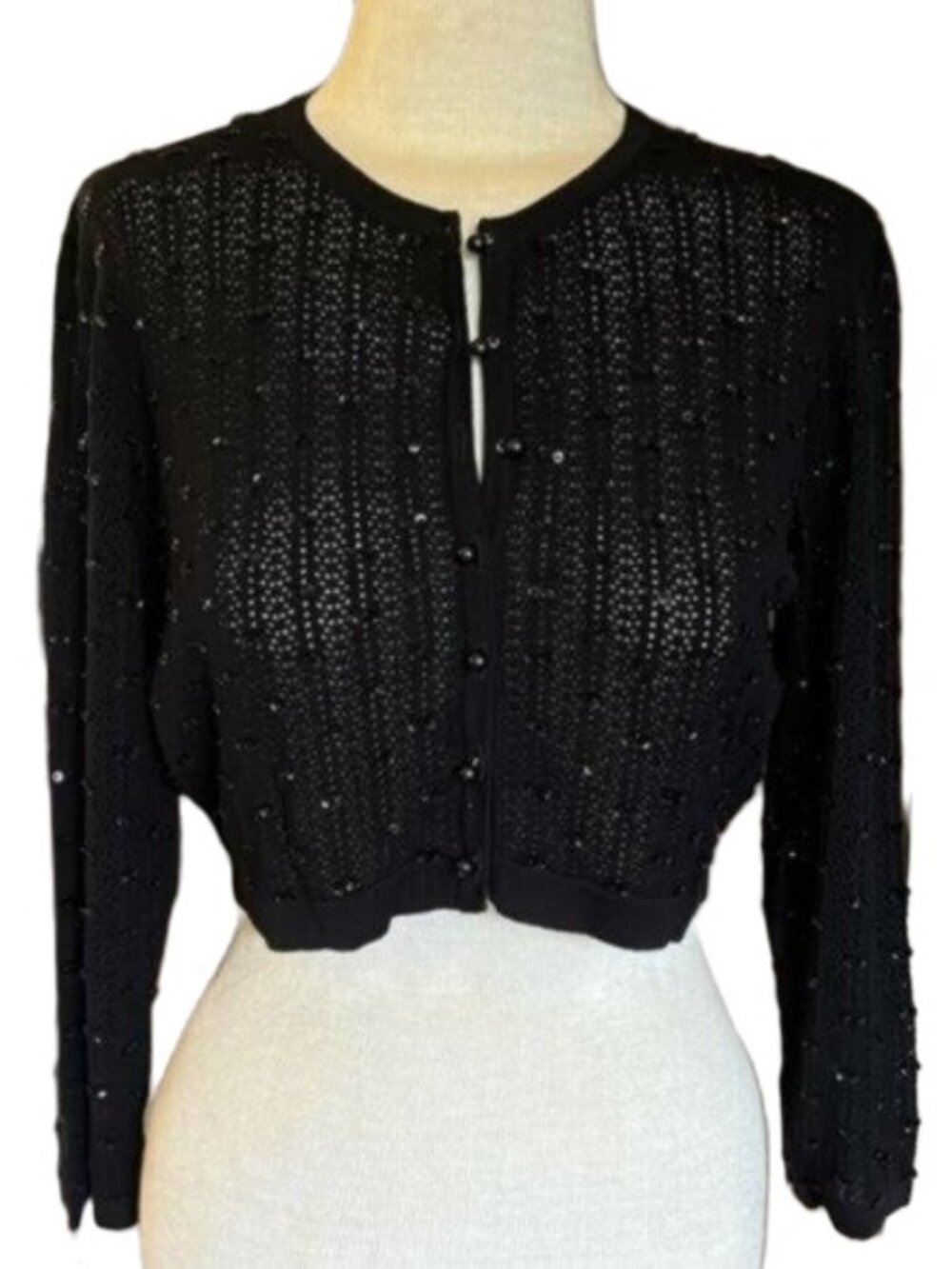 Beaded Black Shrug
